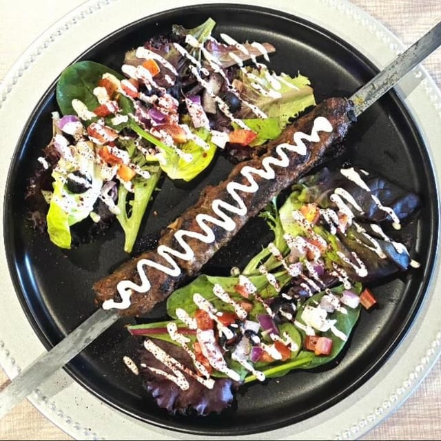 Beef Koobideh Skewer.